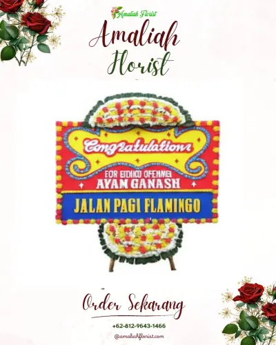 Bunga Papan Congratulation di Petobo
